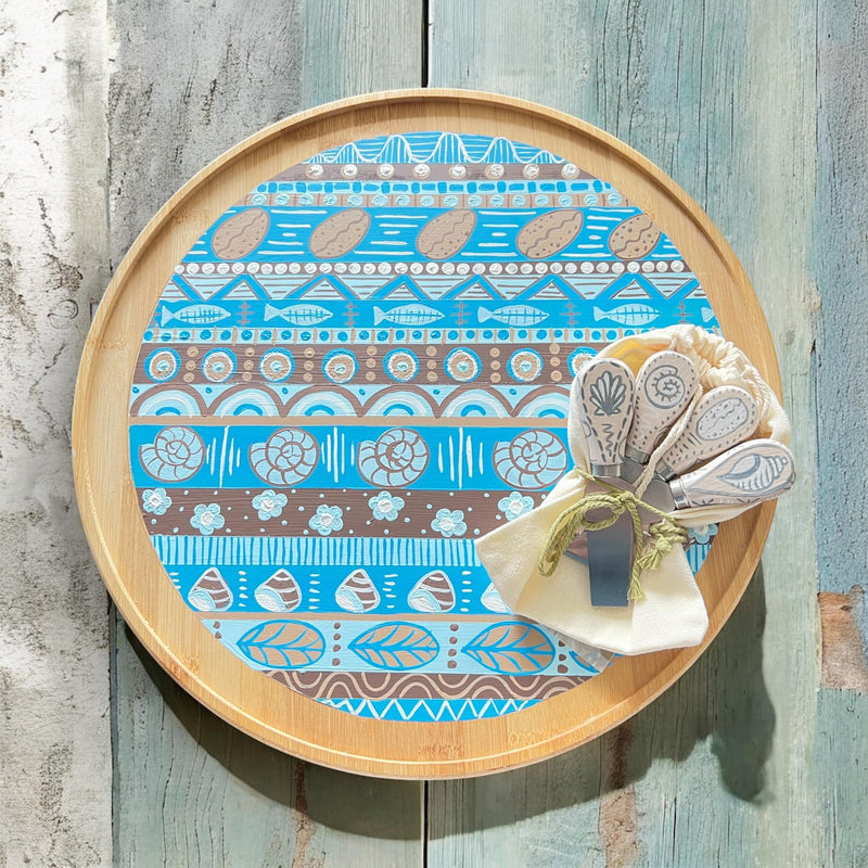 Coastal Compass Lasy Susan Set - Vicki Maree Creative